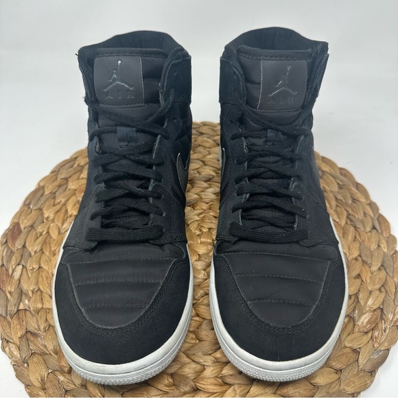 Jordan 1 Retro Sneakers High Strap Black Anthracite Size 10 Men's - Picture 6 of 8